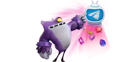 Изображение с маскотом Гама онлайн-казино, указывающим на иконку Telegram, окруженную драгоценными камнями, представляющее эксклюзивные предложения, доступные через платформу Telegram.